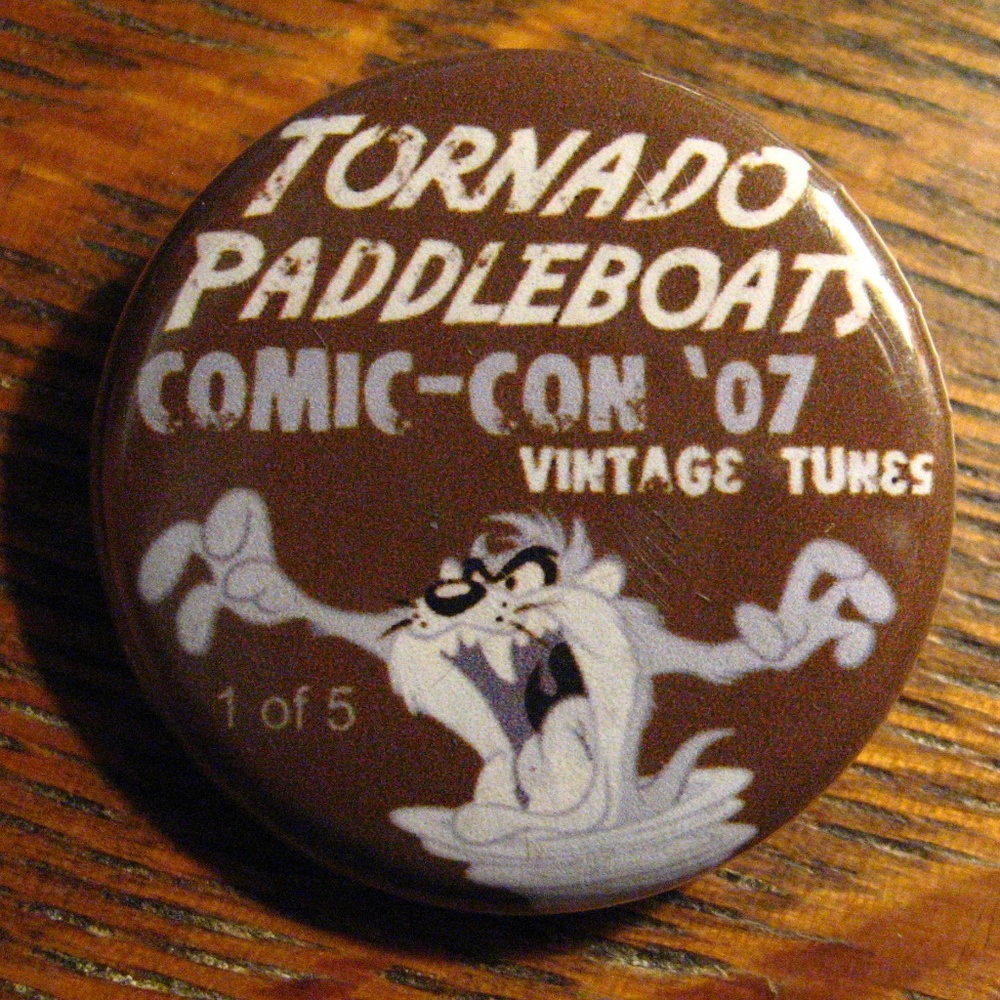 San Diego Comic Con 2007 Tornado Paddleboats Pin